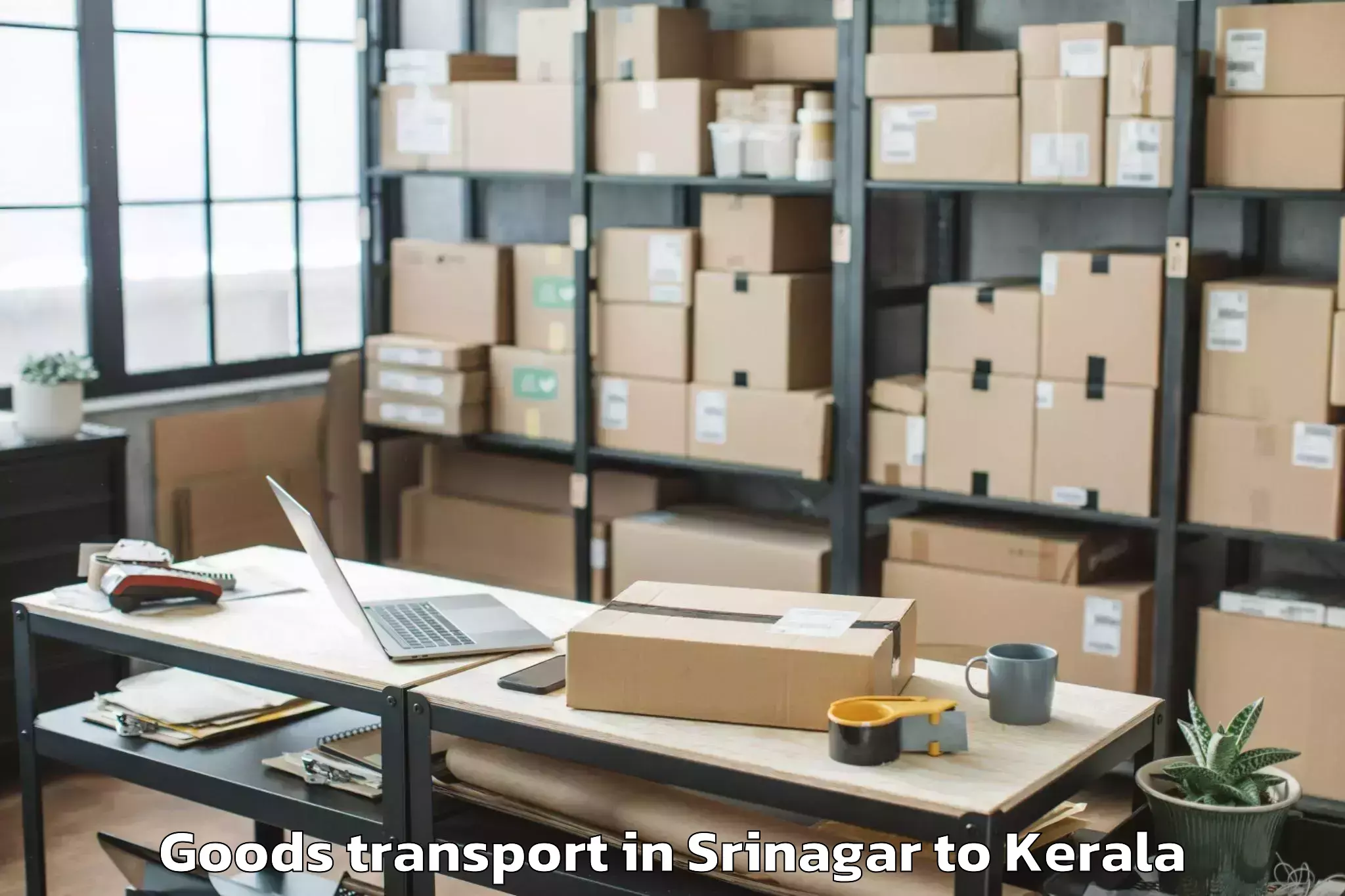 Book Your Srinagar to Calicut Goods Transport Today